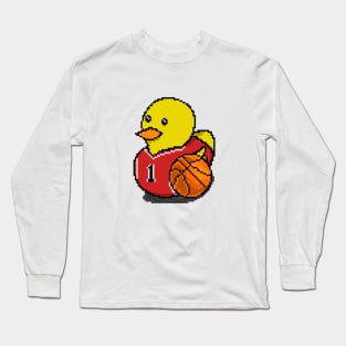 Bulls Basketball Rubber Duck Long Sleeve T-Shirt